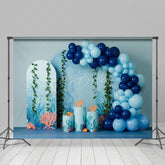Lofaris Under The Sea Balloon Arched Cake Smash Backdrop